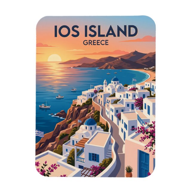 Magnet Flexible Île d'ios Grèce (Vertical)