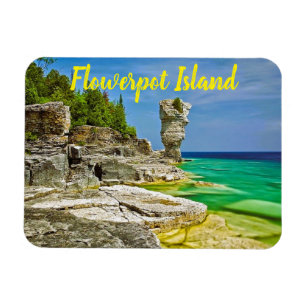 Magnet Flexible Île Flowerpot Canada stylisé