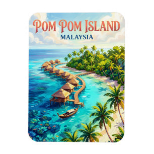Magnet Flexible Île Pom Pom Malaisie