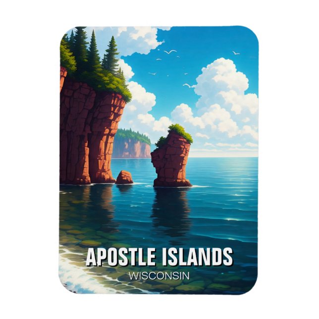 Magnet Flexible Iles Apôtres du Wisconsin National Lakeshore (Vertical)