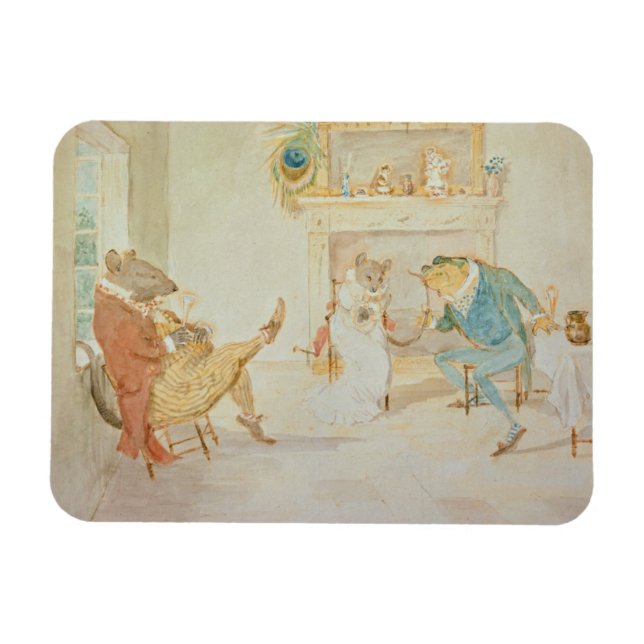 Magnet Flexible Illustration 'A Frog He Would a Wooing Go' (Horizontal)