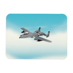 Magnet Flexible Illustration d'avion militaire A10
