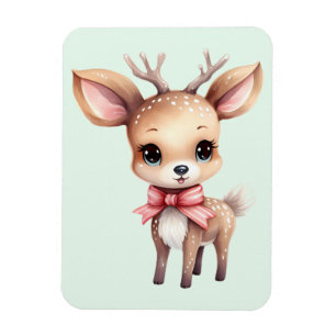 Magnet Flexible Illustration de cartoon de bébé cerf mignon