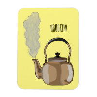 Illustration de cartoon de bouilloire de cuisinièr