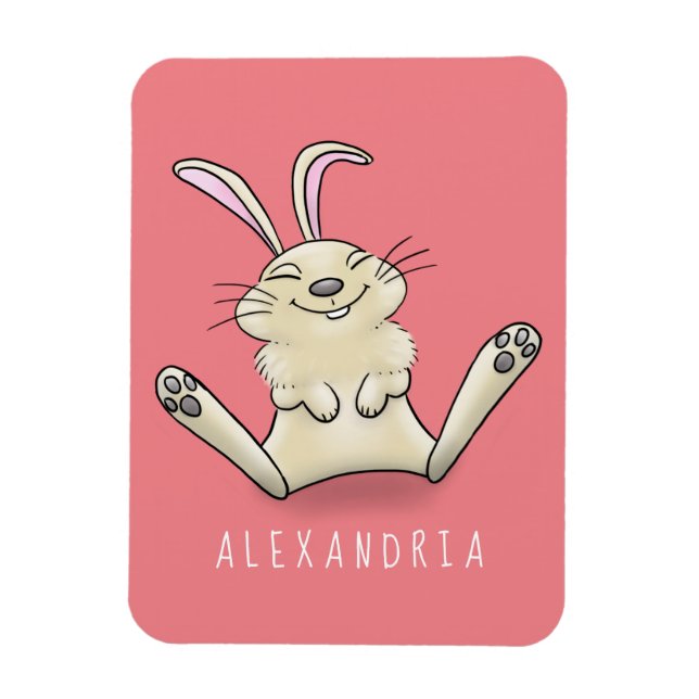 Magnet Flexible Illustration de dessin de lapin lapin mou (Vertical)