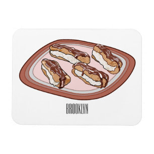 Magnet Flexible Illustration de l'éclair de chocolat