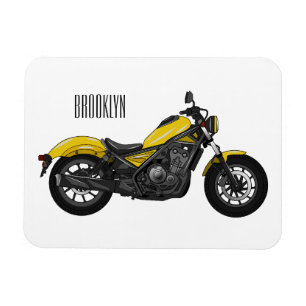 Magnet Flexible Illustration de moto Cruiser
