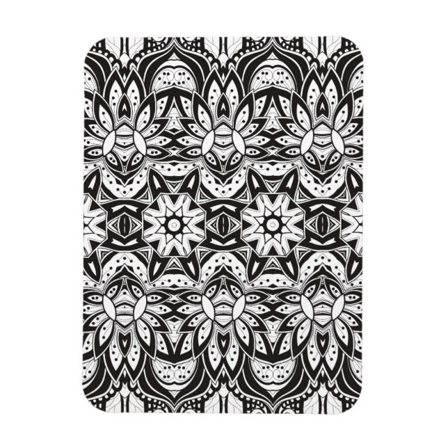 Magnet Flexible Illustration de style tribal inspirée (Vertical)