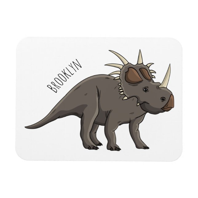 Magnet Flexible Illustration de Styracosaurus (Horizontal)