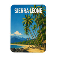 Illustration de voyage vintage sur la Sierra Leone