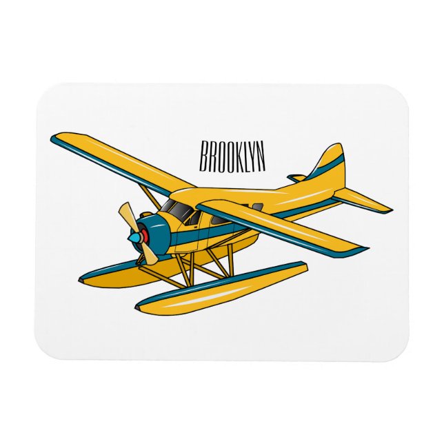 Magnet Flexible Illustration d'hydravion (Horizontal)