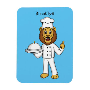 Magnet Flexible Illustration du chef mignon lion