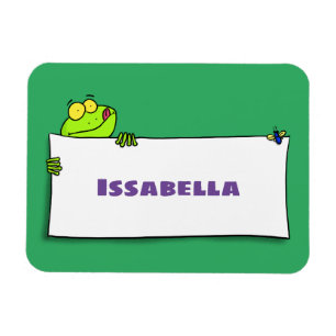 Magnet Flexible Illustration du panneau de grenouille verte mignon
