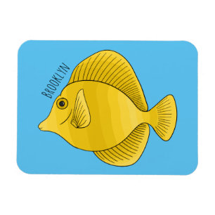 Magnet Flexible Illustration du poisson-tang jaune