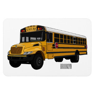 Magnet Flexible Illustration d'un autobus scolaire