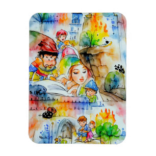 Magnet Flexible Illustration d'un conte de fées de Whimsical