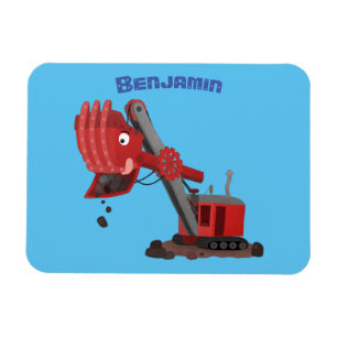 Magnet Flexible Illustration d'une pelle à vapeur rouge mou