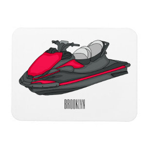 Magnet Flexible Illustration Jet ski