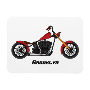 Magnet Flexible Illustration motocyclette de style hélicoïdal