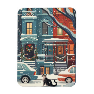 Magnet Flexible Illustration New York City retro