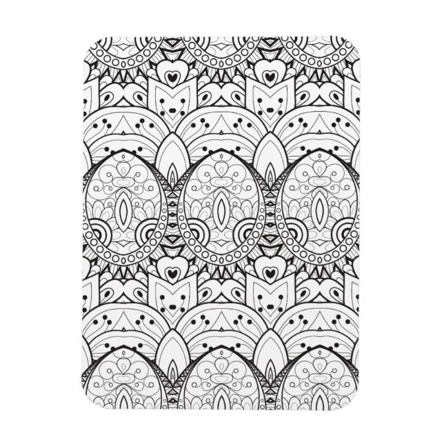 Magnet Flexible Illustration tribale inspirée (Vertical)