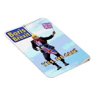 Magnet Flexible Image amusante de Boris Johnson Brexit d'Europe