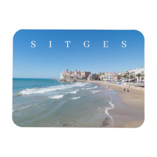 Magnet Flexible Image panoramique de Sitges aimant frigo