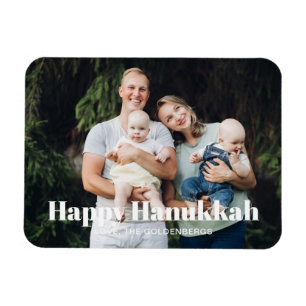 Magnet Flexible Image photo personnalisé avec texte moderne Hanukk