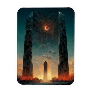 Magnet Flexible Imaginaire Black Gate Sci-Fi Art