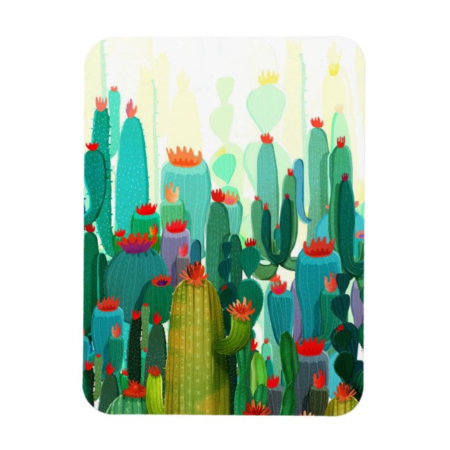 Magnet Flexible Impression Cactus | Beaucoup De Cactus (Vertical)