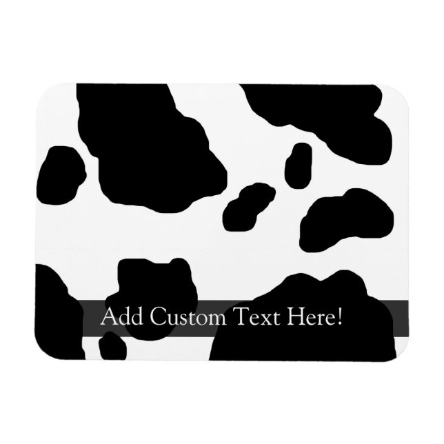 Magnet Flexible Impression personnalisée de vache amusante (Horizontal)