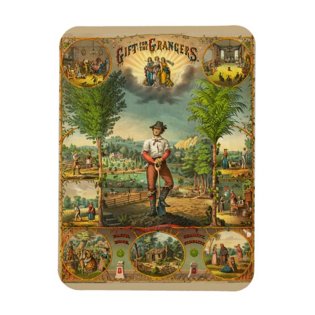 Magnet Flexible Impression promotionnelle Pour Membres Grange (Vertical)