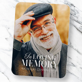 Magnet Flexible In Love Memory Modern Elegant Photo Memorial