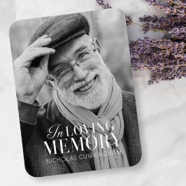 Magnet Flexible In Love Memory Modern Elegant Photo Memorial