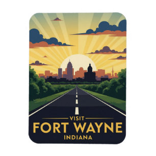 Magnet Flexible Indiana Fort Wayne Travel