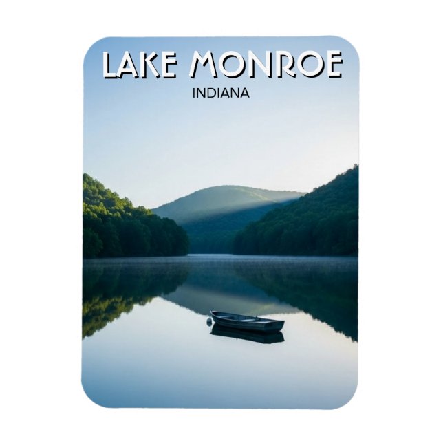 Magnet Flexible Indiana Lake Monroe Travel (Vertical)
