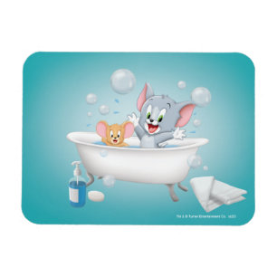 Magnet Flexible Infant Tom and Jerry Taking a Bath