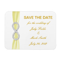 Infinité Diamant Jaune Enregistrer L'Aimant Date
