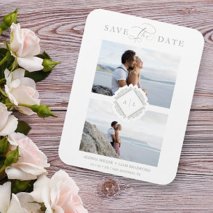 Magnet Flexible Initiales Trend Chic Ornament Mariage sophistiqué