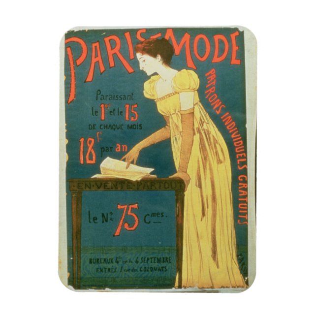 Magnet Flexible Inscription publicitaire à "Paris Mode" M (Vertical)