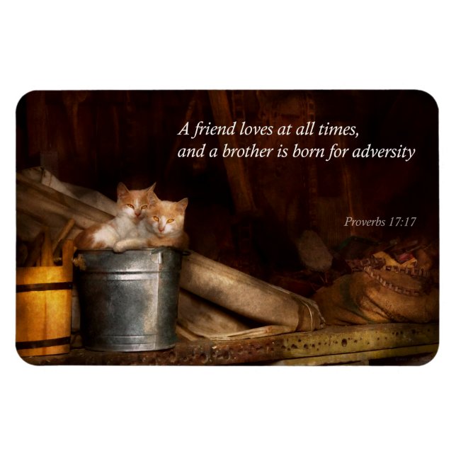 Magnet Flexible Inspirationnel - Chat - Bouquet de plaisir (Horizontal)