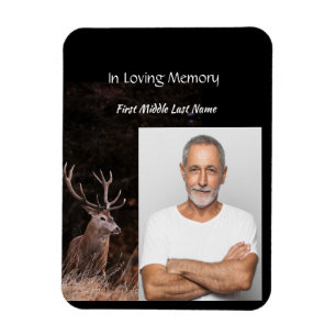 Magnet Flexible Invitation du service commémoratif Stag Deer Outdo
