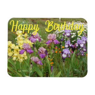 Magnet Flexible Iris iris fleurs fleuris Cottage Jardin Anniversai