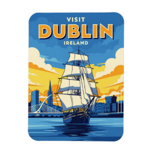 Magnet Flexible Irish Dublin Tall Ship