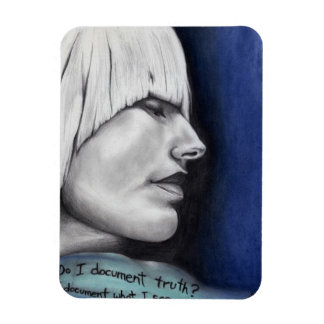 Magnet Flexible Isabel Blonde Woman Portrait Dessin original