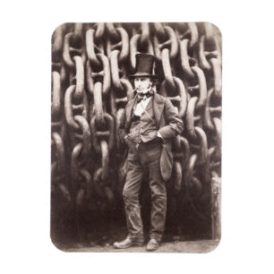 Magnet Flexible Isambard Kingdom Brunel, debout devant
