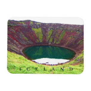 Magnet Flexible Islande Kerid Crater vue aimant frigo