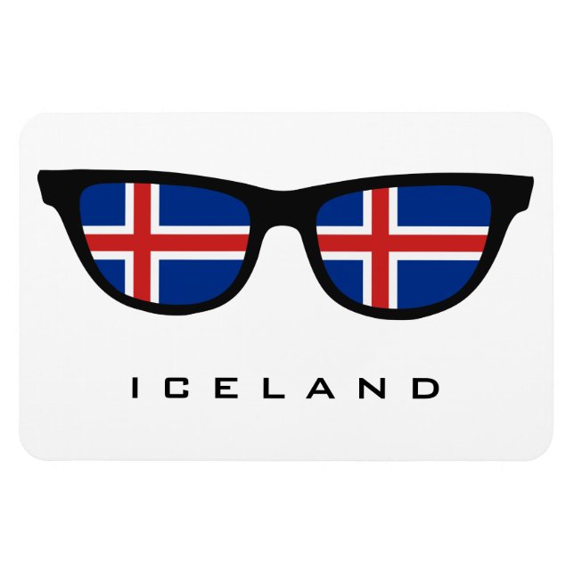Magnet Flexible Islande Shades texte personnalisé et aimant couleu (Horizontal)