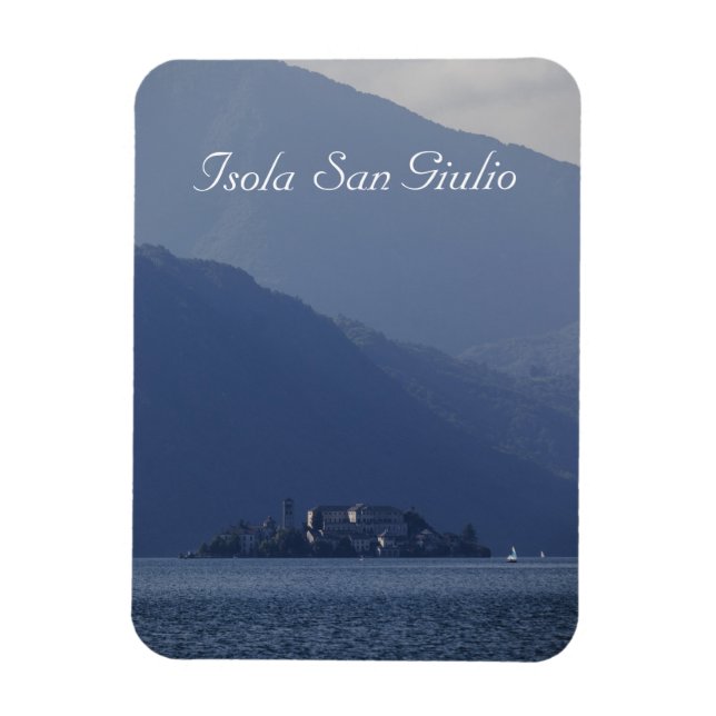 Magnet Flexible Isola San Giulio, Lac d'Orta, Italie (Vertical)