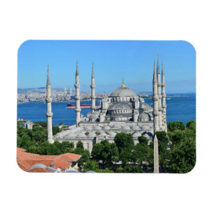 Magnet Flexible Istanbul Mosquée Bleue Nuit Décor Premium Voyage